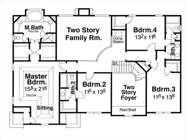 Second Floor image of Azalea-B House Plan